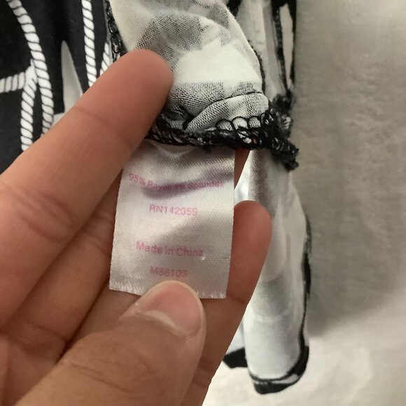 Macbeth Collection Margaret Josephs Nautical Beach Coverup Hoodie Women Large - Picture 10 of 10